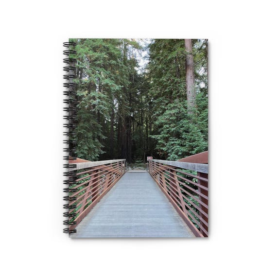 BRIDGE into FOREST Nature-Inspired Spiral Notebook - Perfect for Journaling, Note-taking, Sketching, Gift for Nature Lovers, Eco-Friendly