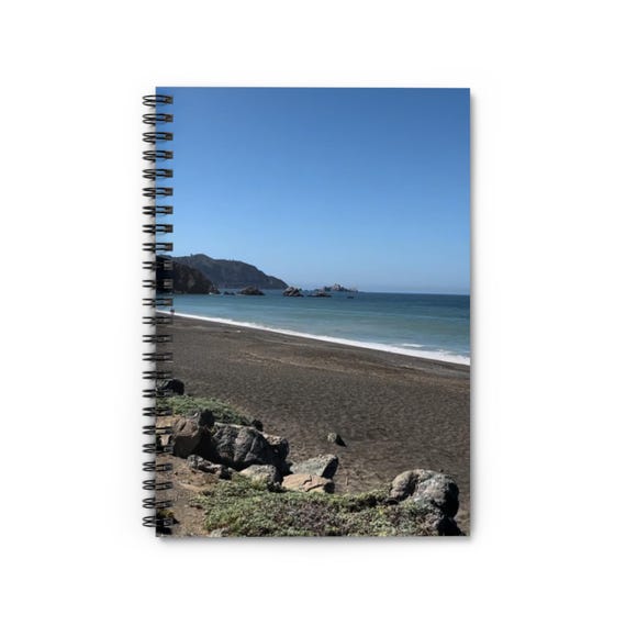 Ocean View Spiral Notebook - Perfect for Journaling, Beach Lovers, Travel Notes, Gifts for Students, Nature Inspiration
