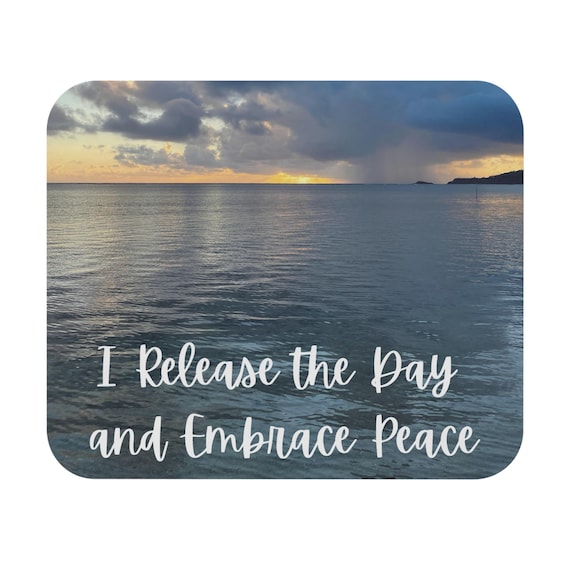 Serene Landscape Mouse Pad, Inspirational Desk Accessory, Gift for Home Office, Meditation Gift, Peaceful Workspace Decor, Relaxation Aids