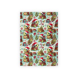 Carta da regalo natalizia Happy Turtles. Una carta da regalo adorabile e alla moda per le feste!
