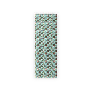 Christmas Frogs Wrapping Papers, Holiday Gift Wrap, Cute Frog Xmas Paper, Unique Design, Festive Present Packaging image 2