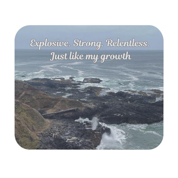 Inspirational Mouse Pad for Growth Mindset, Motivational Desk Accessory, Office Decor, Gift for Students, Remote Work Essentials, Positive