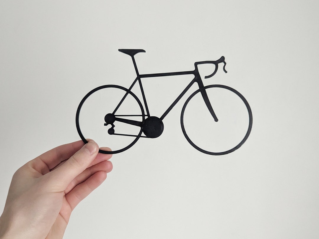 Road Bike Wall Art Hanging Decoration Home Decor Black Printinghive