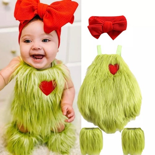 Baby Girl the Grinch 3 Piece Set Etsy