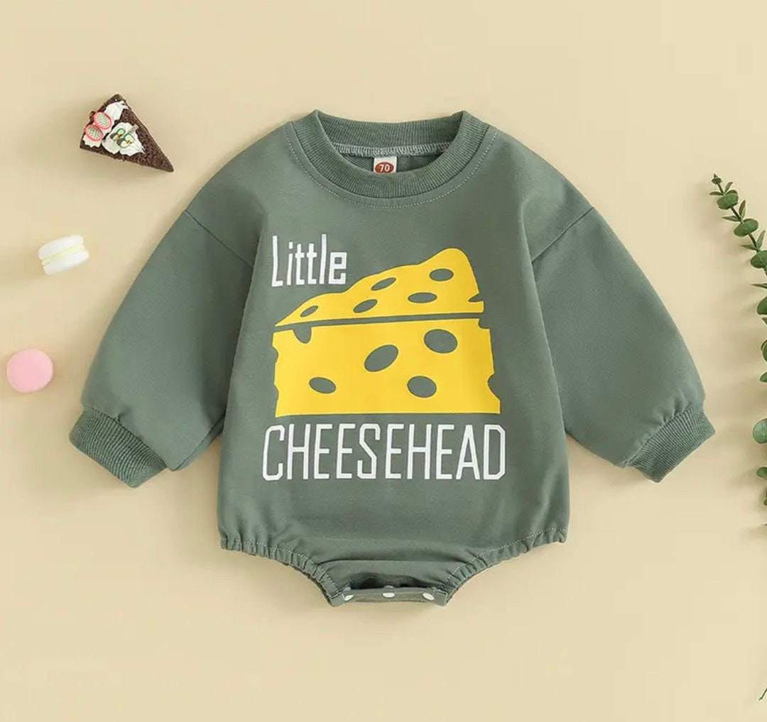 Newborn Little Cheesehead Packers Inspired Bodysuit Etsy