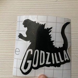 Godzilla outline vinyl sticker