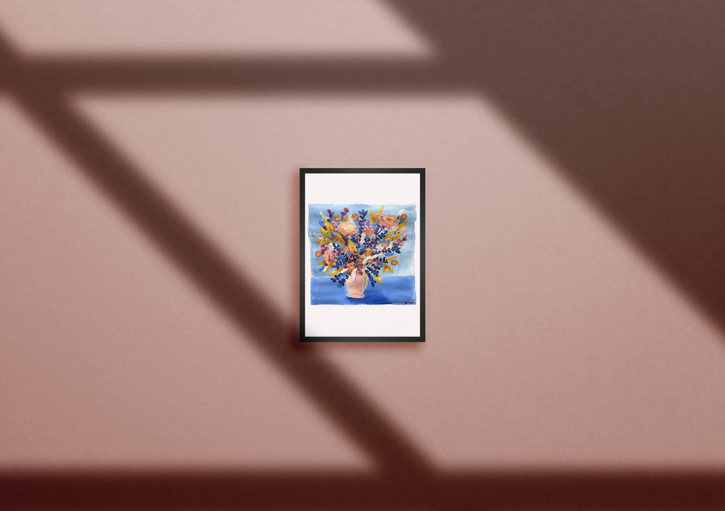 Fleurs - Peinture Originale