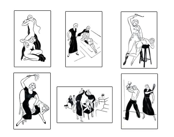 "spanking illustrations" 