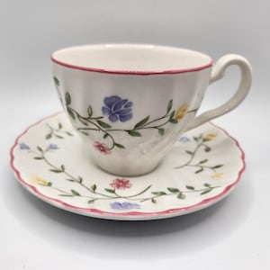 Johnson Brothers Summer Chintz Teacup and Saucer England drinkware