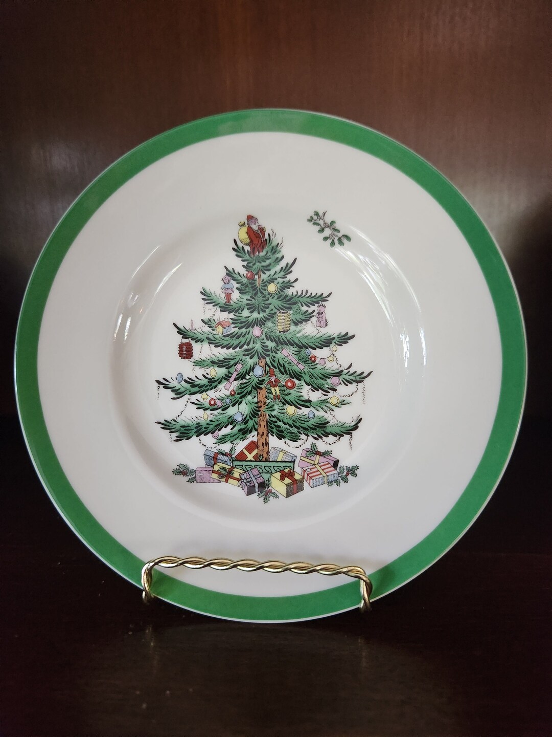 Spode Christmas Tree Bread and Butter Plate 6 1/2 Etsy