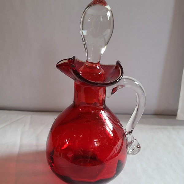 Glass Cruet Etsy