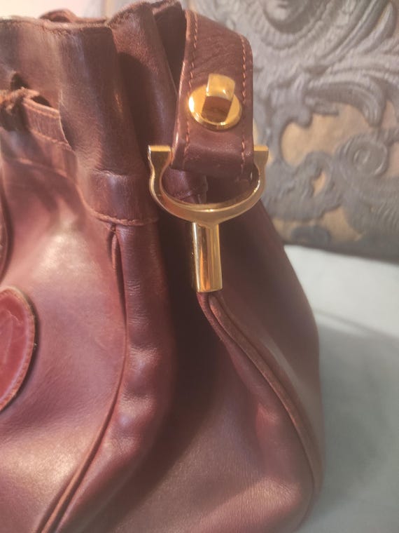 Cartier Must Line Drawstring Shoulder Bag Vintage Authentic Rare