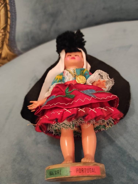 VTG NAZARE PORTUGAL Traditional  Fish Wife Doll  … - image 4