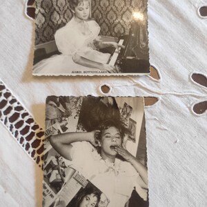 Aliki Vougiouklaki, attore vintage Grecia cartoline rare 2 pezzi