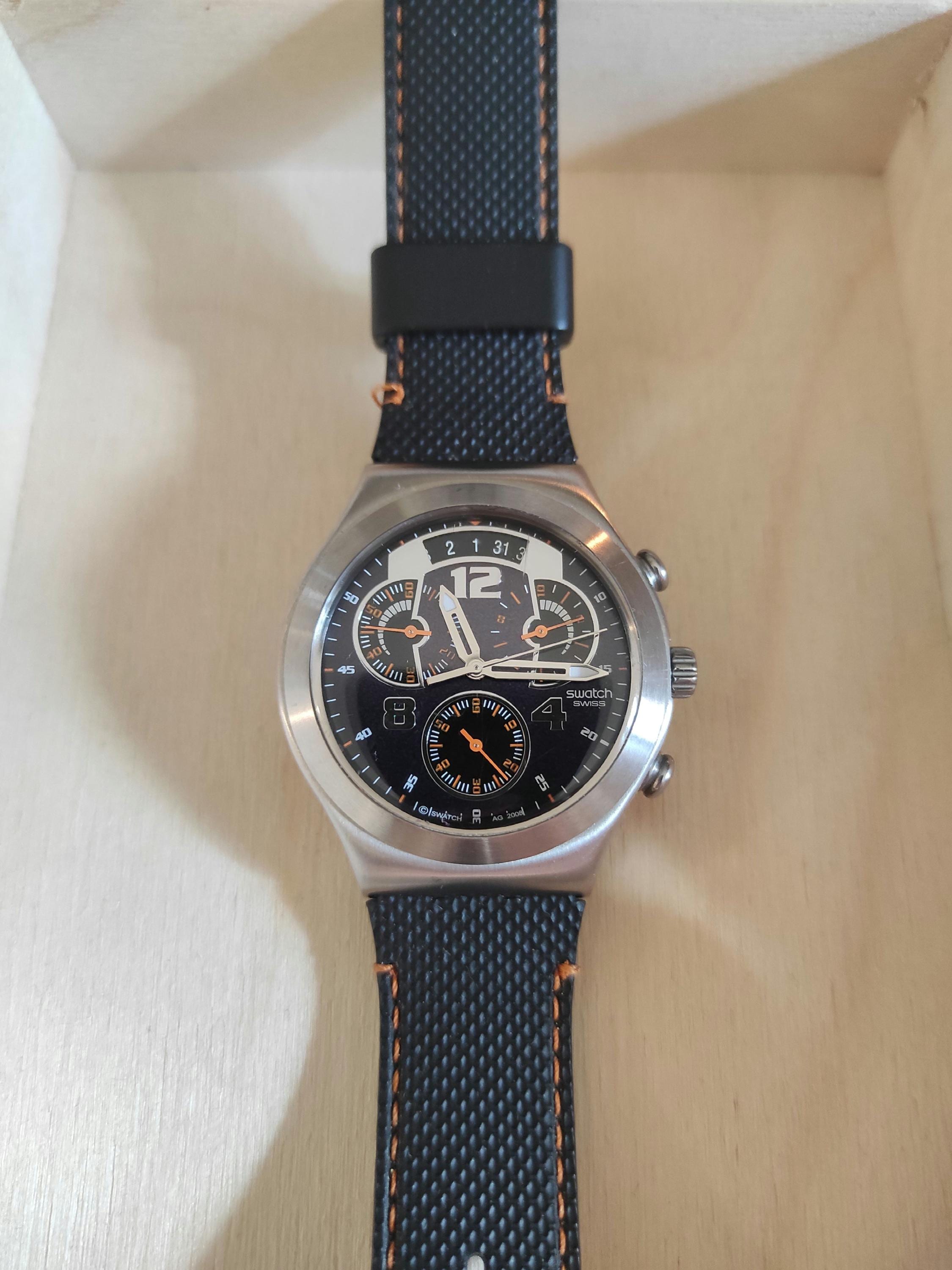 Swatch Watch Swiss IRONY Patented Water Resistant 4 Jewels Battery