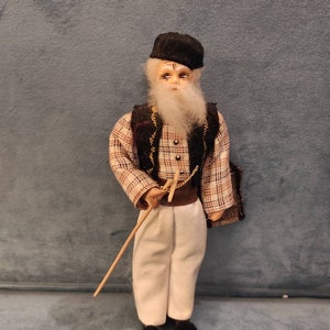 Men Doll in A Traditional Costume from Attika Region of Greece