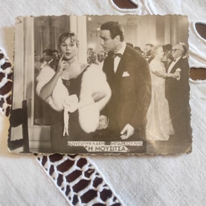 Aliki Vougiouklaki, Andreas Barkoulis attrici vintage Grecia cartoline rare