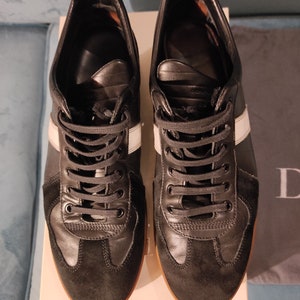 Authentic Men's Dior Homme Leather Trainer Low Sneaker Black Shoes
