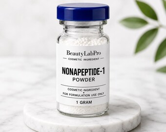 Nonapeptide-1 Powder, Brightening Cosmetic Peptide Active, Even Tone Formula Ingredient, DIY Skincare Formulator Supply