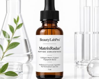 MatrixRadar Peptide Concentrate, Collagen Matrix Support Tripeptide Blend, Structural Repair Formulation Active, Skincare Formulator Supply
