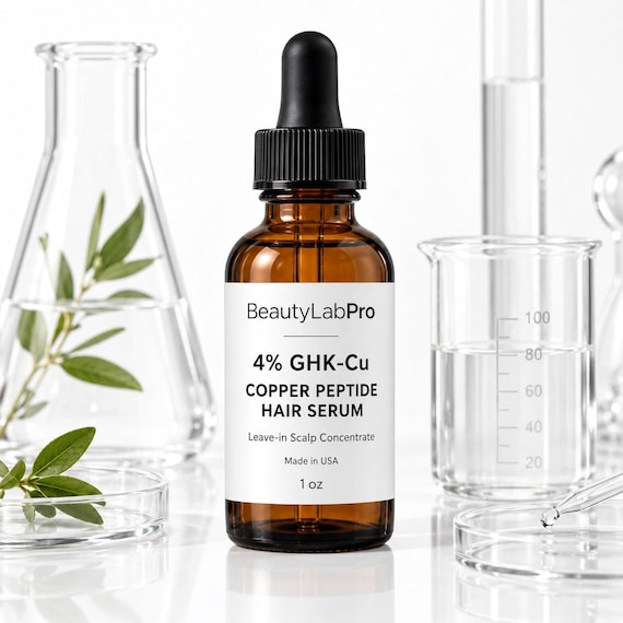 Buy Ghk-cu 4% Hair Growth Serum | Copper Peptide Scalp Treatment | COA Included | Made in USA 1oz Online in India