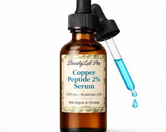 Serum z peptydem miedziowym 2% – GHK-Cu Blue Repair Serum – Ujędrnianie i odnowa skóry – Profesjonalne działanie przeciwstarzeniowe 30 ml