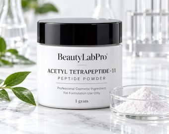 Acetyl Tetrapeptide-11 Powder, Epidermal Firming Cosmetic Peptide Active, DIY Skincare Formulator Supply
