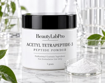 Acetyl Tetrapeptide-3 Powder, Hair & Scalp Cosmetic Peptide Active, DIY Haircare Formulator Supply
