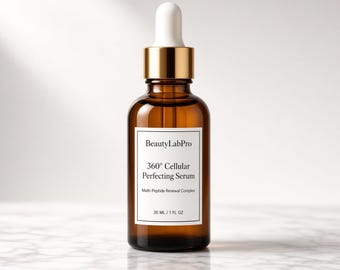 360 Cellular Perfecting Serum, Multi-Peptide Renewal Complex, Copper Peptide GHK-Cu, 30ml Premium Anti-Aging