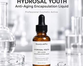 HydroSal Youth Anti-Aging Encapsulation Liquid, Sub-Micron HA & Copper Peptide Delivery System, Formulator Supply