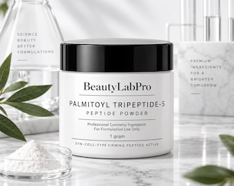 Palmitoyl Tripeptide-5 Powder, Syn-Coll-Type Firming Peptide Active, DIY Skincare Formulator Supply