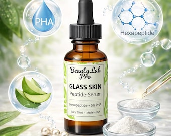 BeautyLabPro Glass Skin Peptide Serum Heksapeptyd + 5% PHA 30 ml 1 uncja
