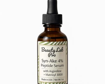 Serum peptydowe Syn-Ake 4% + Argirelina + Matrixyl 3000 | Przeciwzmarszczkowe, relaksujące i przeciwstarzeniowe | 1 uncja+