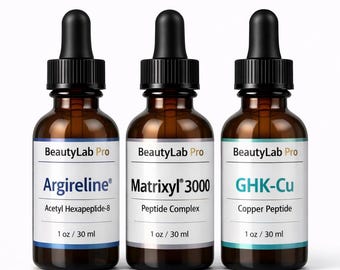 Zestaw startowy z peptydami przeciwstarzeniowymi Argireline Matrixyl 3000 GHK-Cu 3 x 1 uncja DIY