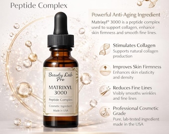 Serum peptydowe Matrixyl 3000 30 ml / 1 uncja – Wsparcie kolagenu przeciwstarzeniowego – Ujędrnianie i wygładzanie skóry – Wyprodukowano w USA