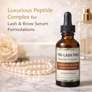 Complejo de péptidos Tri-Lash Pro 10 ml | Péptidos para el crecimiento de pestañas y cejas | Ingrediente para sérum casero | Mezcla de tripéptido de biotinoilo + miristoilo imagen 4