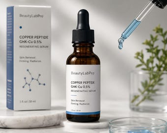 Ghk-cu Peptide Face Serum- NEW Cobalt Blue Bottle 2 Oz - Etsy