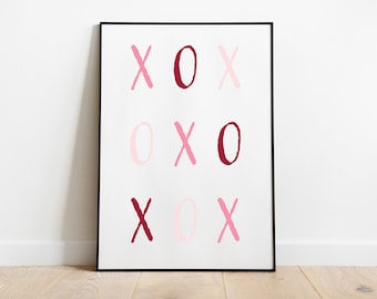 Valentinstag Liebe XOXO Display Art Dekoration