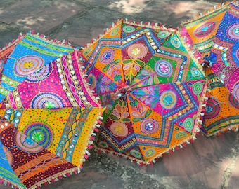 Wholesale Lot Of Decorative Garden Umbrella Beach Umbrella Beautiful Handcrafted Antique 24 inch Decorative Sun Parasols Gorgeous Umbrellas