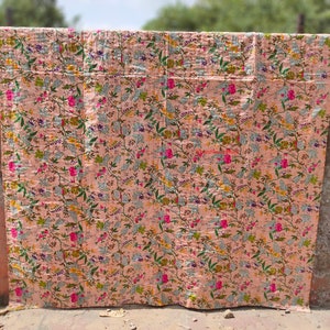 Paradise handmade kantha quilt