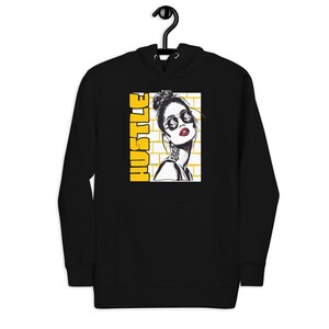 Hoodie to Match Jordan Yellow Ochre - Hustle Girl Money Graphic Sneaker Pullover Sweatshirt