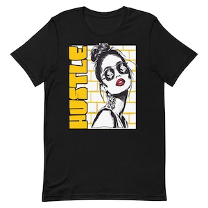 Shirt to Match Jordan Yellow Ochre - Hustle Girl Money Graphic Sneaker Tee