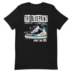 Shirt to Match Jordan Retro 3 Rare Air - Sneaker Blueprint Graphic Tee