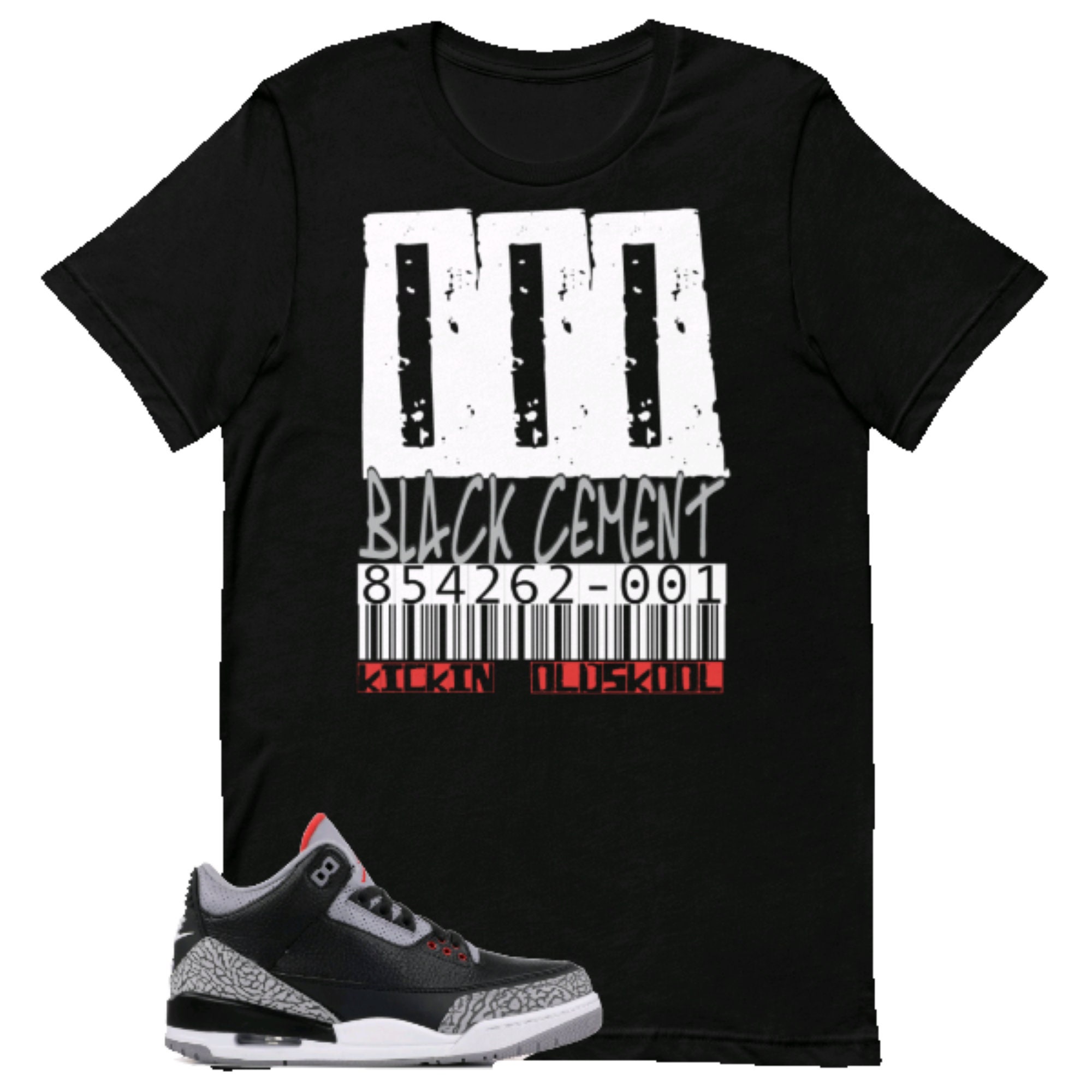 jordan 3 black cement shirt