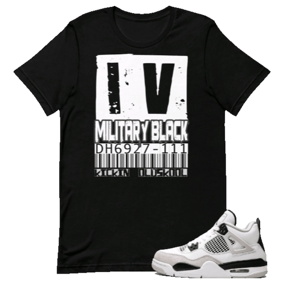 Shirt to Match Jordan Retro Military Black IV Graffiti