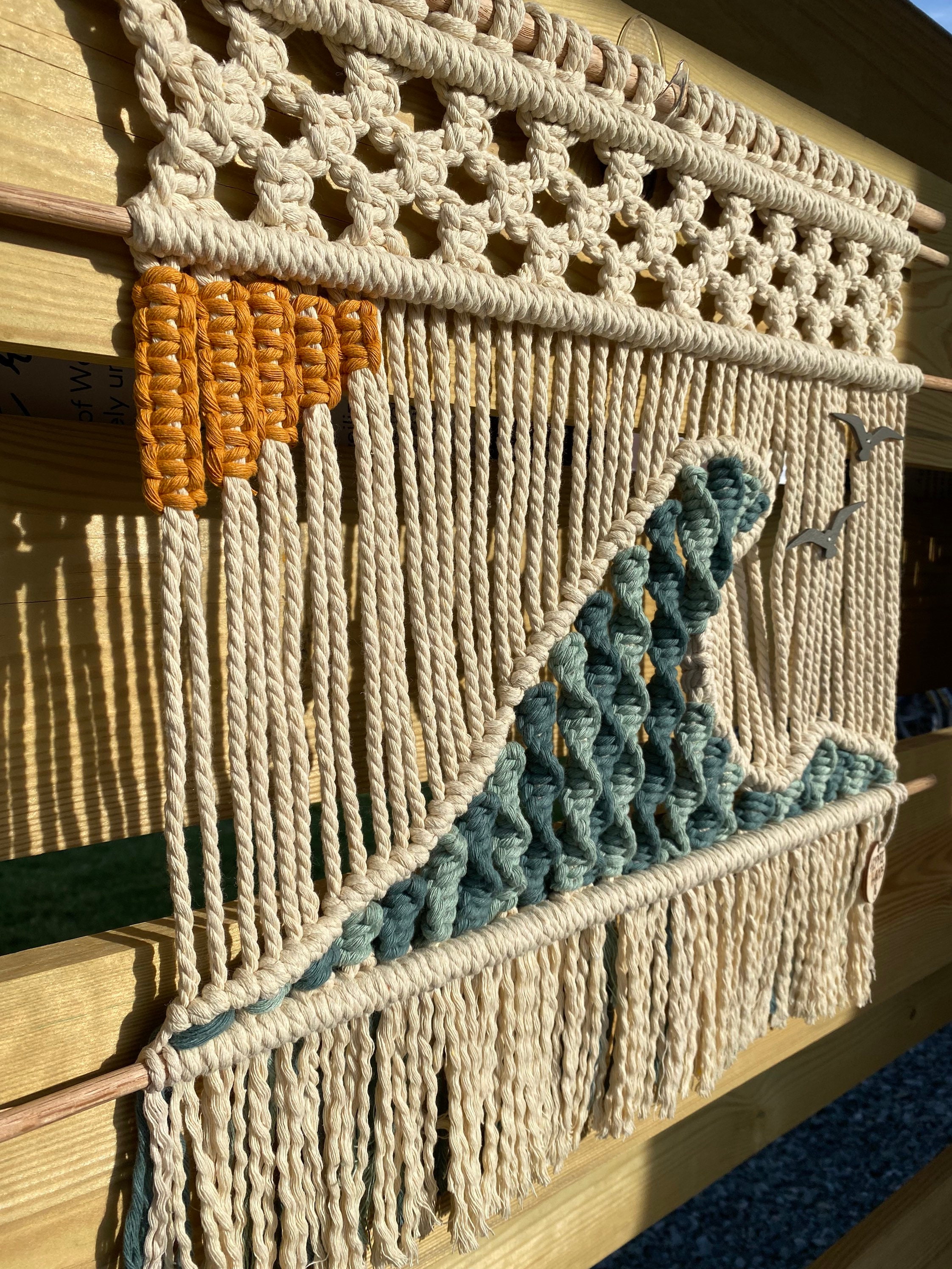 Macrame Wave Mini Macrame Wave - Etsy