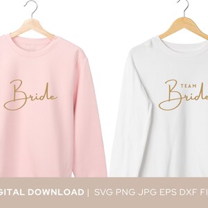 Bachelorette Party SVG PNG PDF, chemise de douche nuptiale, équipe mariée, cadeau de demoiselles d&#39;honneur, fête nuptiale
