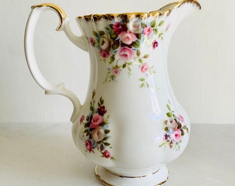 Pretty Vintage Royal Albert Large Milk Jug, Cottage Garden Pattern, English Fine Bone China, Delicate Floral Design, Lovely Gift!