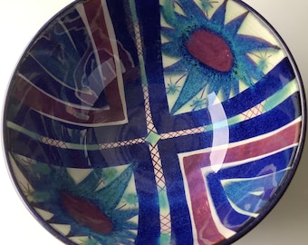 Superb Aluminia Royal Copenhagen Tenera Bowl Designed by Marianne Johnson/Nils Thorsson - Exceptionally Fine Mid Century Danish Collectible