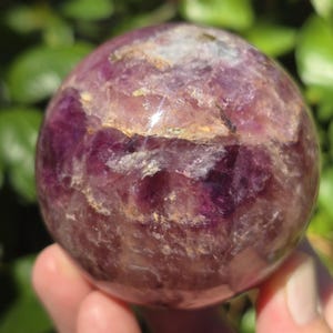 Rainbow Fluorite Sphere | Polished 73mm Fluorite Spheres with Rainbows | Free Stand | US Seller and US Shipping!